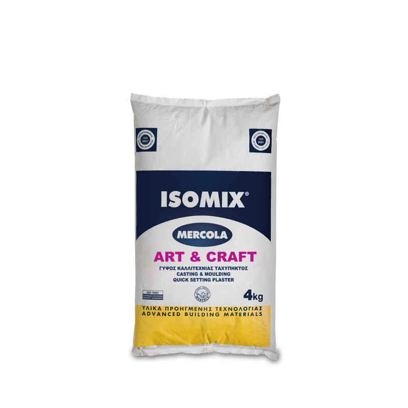 ISOMIX ART & CRAFT 4KG ΛΕΥΚΟ (ΓΥΨΟΣ ΚΑΛΙΤΕΧΝΙΑΣ ΤΑΧΕΙΑΣ ΠΗΞΕΩΣ)